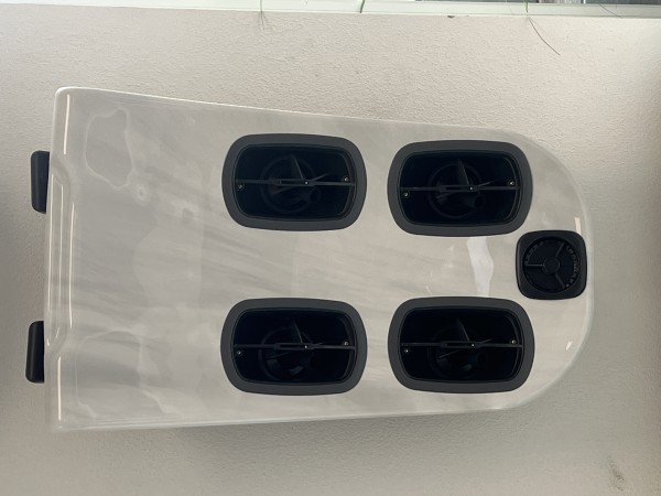 Villeroy & Boch JetPak J01 Oscillator Ausstellungsstück in Platinum mit Kunststoff- Düsen
